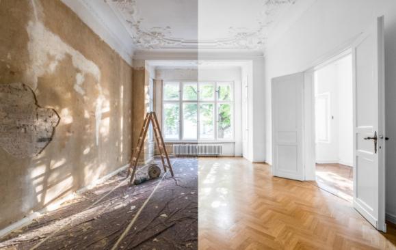 travaux de rénovation avant et après