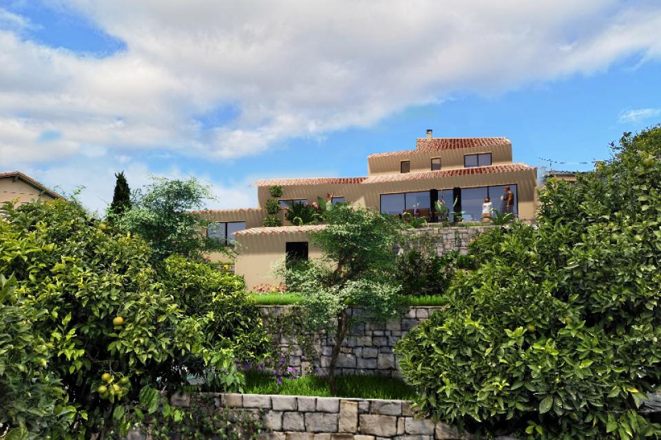 Rénovation lourde d'une maison sur les hauteurs de Vallauris